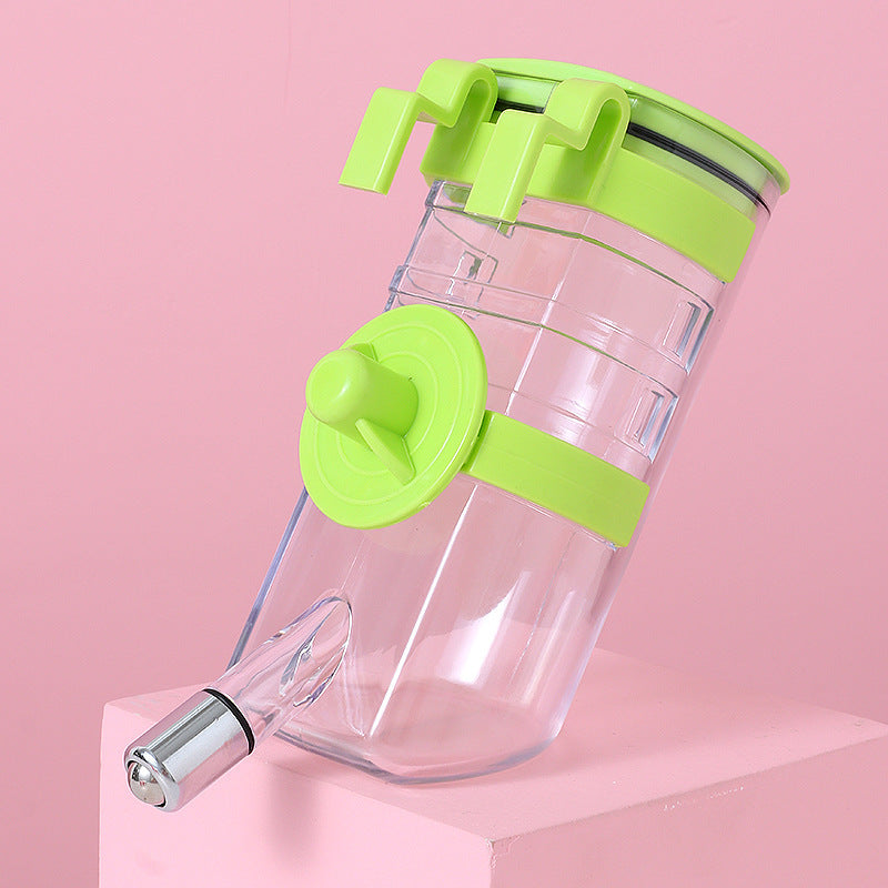 No-Drip Dog Kennel Water Bottle – Automatic Hanging Dispenser for Crates & Cages
