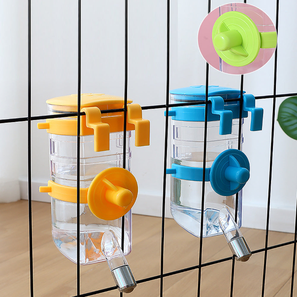 No-Drip Dog Kennel Water Bottle – Automatic Hanging Dispenser for Crates & Cages