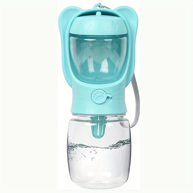 2-in-1 Dog Water & Food Bottle – Leak-Proof, Portable Travel Dispenser