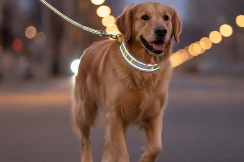 Reflective Dog Leashes & Collars: Enhance Nighttime Safety