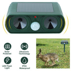 Ultrasonic Animal Repellent – Solar-Powered Motion Sensor Outdoor Pest Deterrent (IPX4 Waterproof)