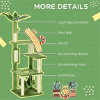 Cat Climbing Tower – Multi-Level Cat Tree with Scratching Posts and Resting Platforms