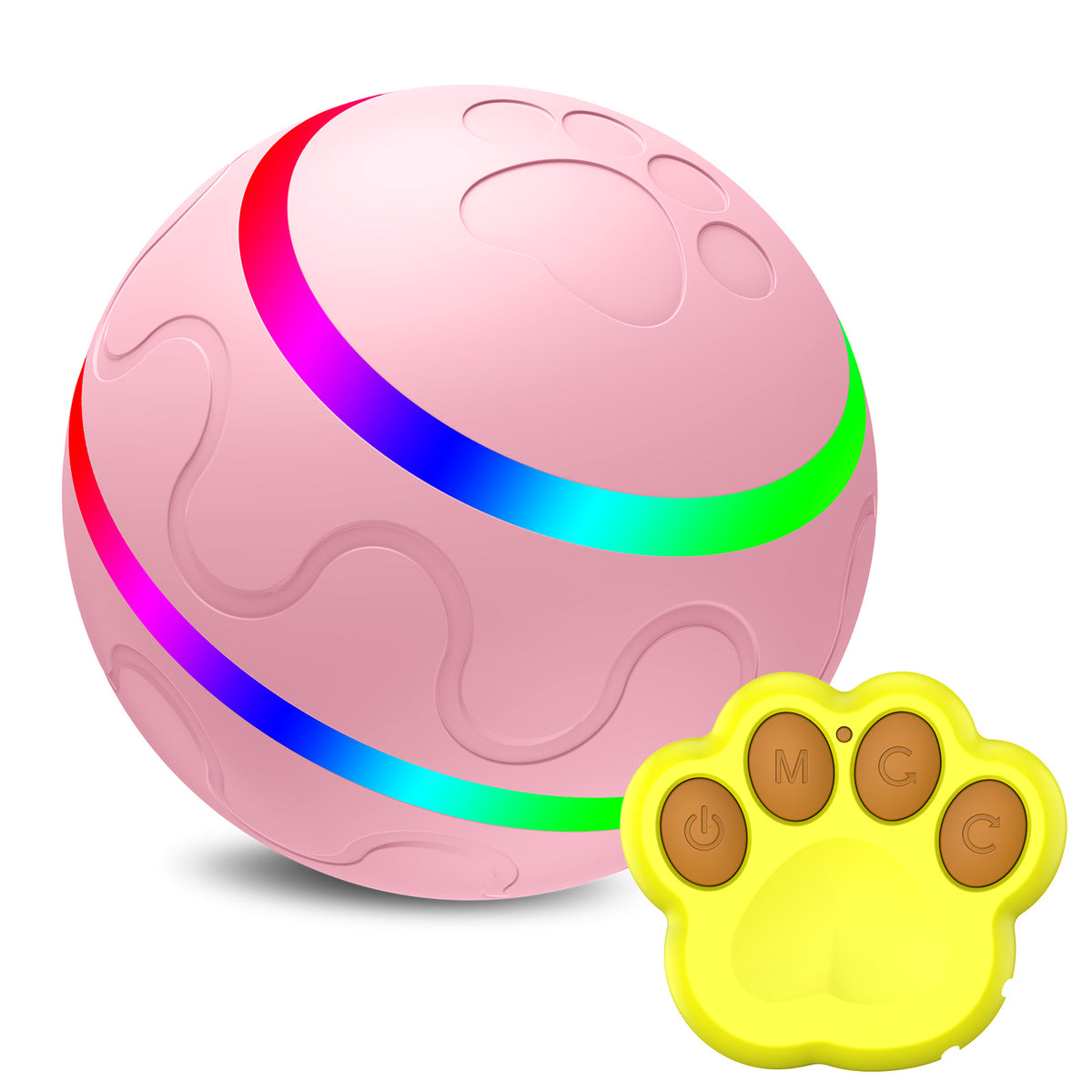 FurryFable Smart Wicked Ball | USB Auto-Rolling Cat Toy