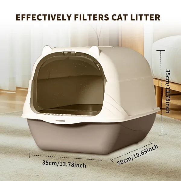 FurryFable Portable Travel Cat Litter Box | Foldable & Easy Storage