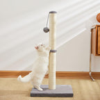 Cat Scratching Post – Durable Sisal Rope Tower with Hanging Ball Toy for Indoor Exercise