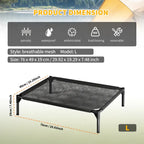 L Cooling Mesh Pet Bed - Ventilated, Outdoor & Indoor Comfort