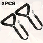 2-Pack Adjustable Dog Car Seat Belt & Leash | Heavy-Duty, Tangle-Free, Safe Travel Harness Clip