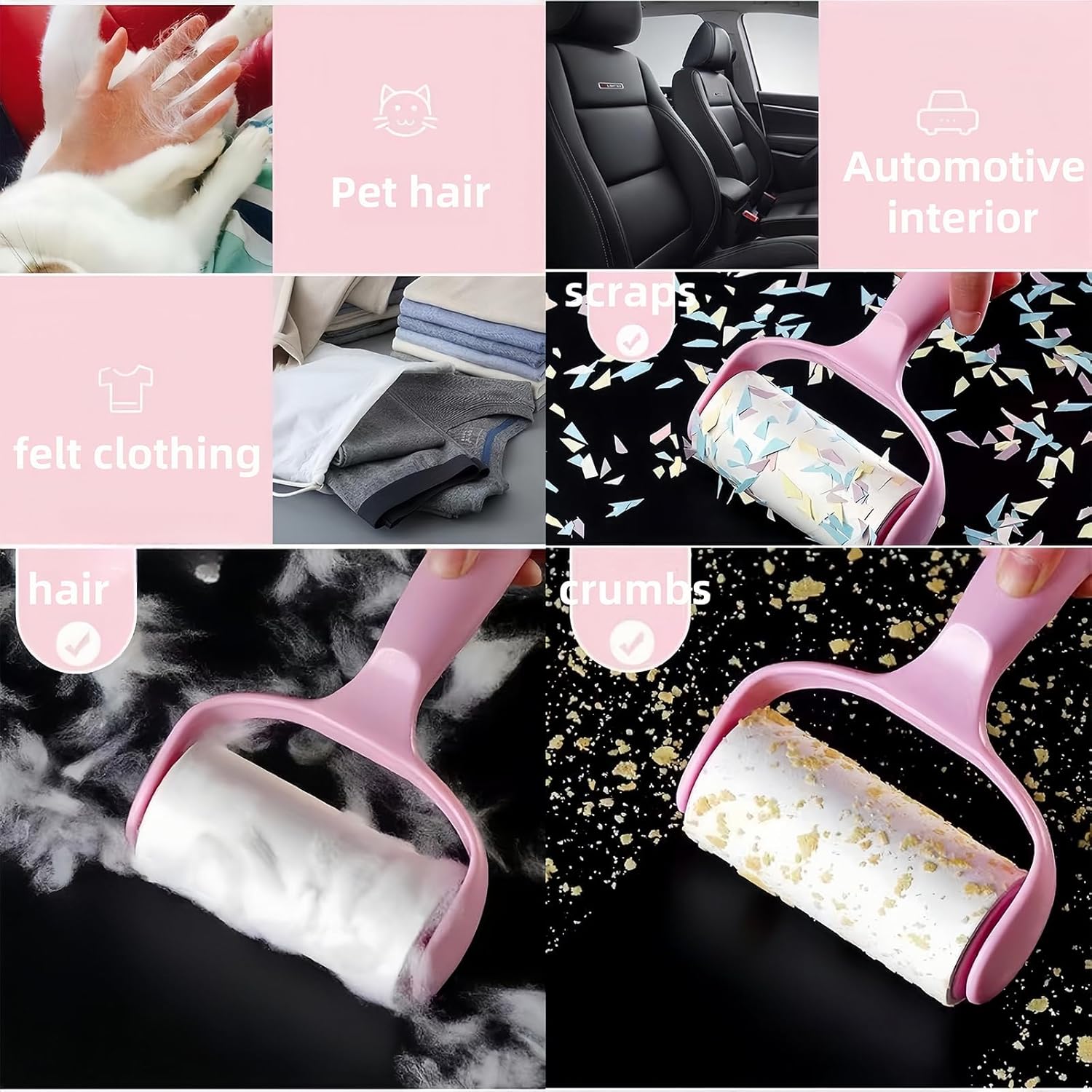 FurryFable Mega Pet Hair Lint Roller Set | Sticky Sheets for Home