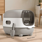 FurryFable Classic Large Space Cat Litter Box | Simple & Practical