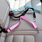 Adjustable Dog Car Seat Belt – Retractable Safety Harness for Pets