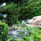 Hanging Outdoor Bird Bath & Feeder | Garden Water Bowl