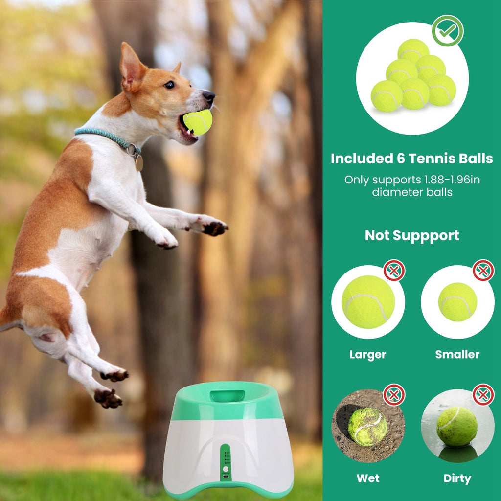 Automatic Dog Ball Launcher | Interactive Fetch Machine for Small & Medium Dogs