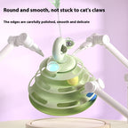 4-Level Cat Tower Toy – Interactive Rolling Ball Track for Smart Play & Training