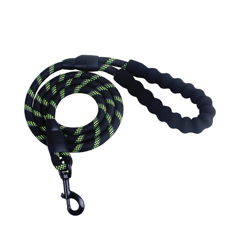 Reflective No-Slip Dog Leash with Soft Foam Handle – Durable Nylon Rope for Small, Medium & Large Dogs