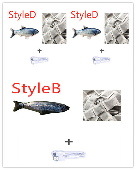 Electric Jumping Fish Toy – Realistic Flopping Fish for Cats (No Catnip Version)