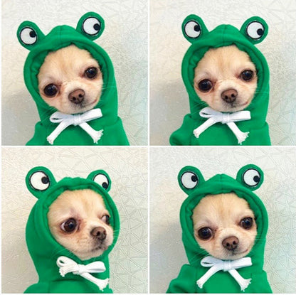 Fruit Dog Hoodie | Warm Fleece Winter Outfit for Small Dogs & Cats