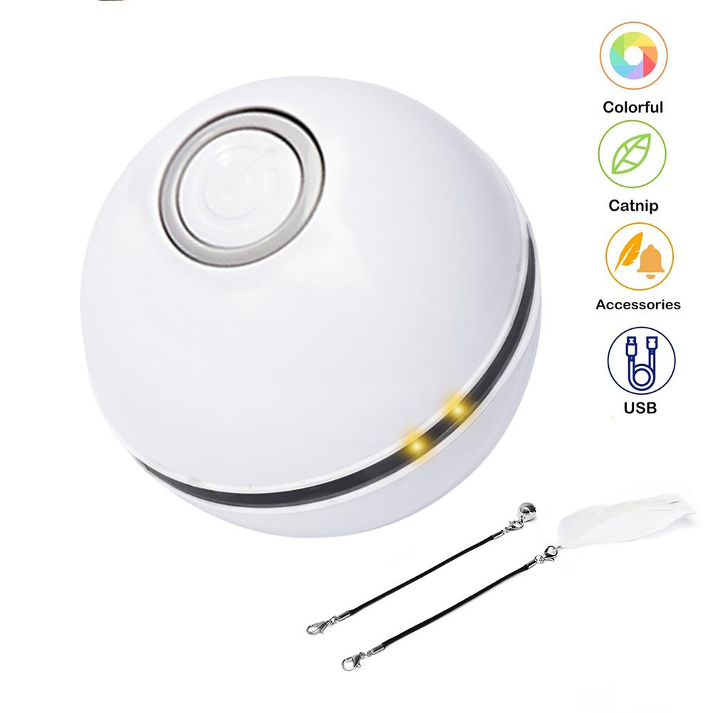 Smart LED Laser Cat Toy Ball | Automatic Electronic Rolling Interactive Pet Toy for Cats