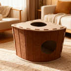 FurryFable Calming Cat Villa - Enclosed Felt Cat House