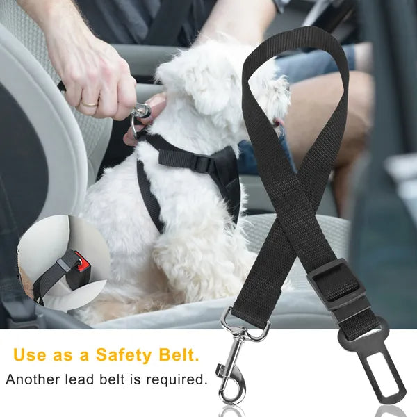 FurryFable Dog Car Seat Belt & Leash | 2-Pack