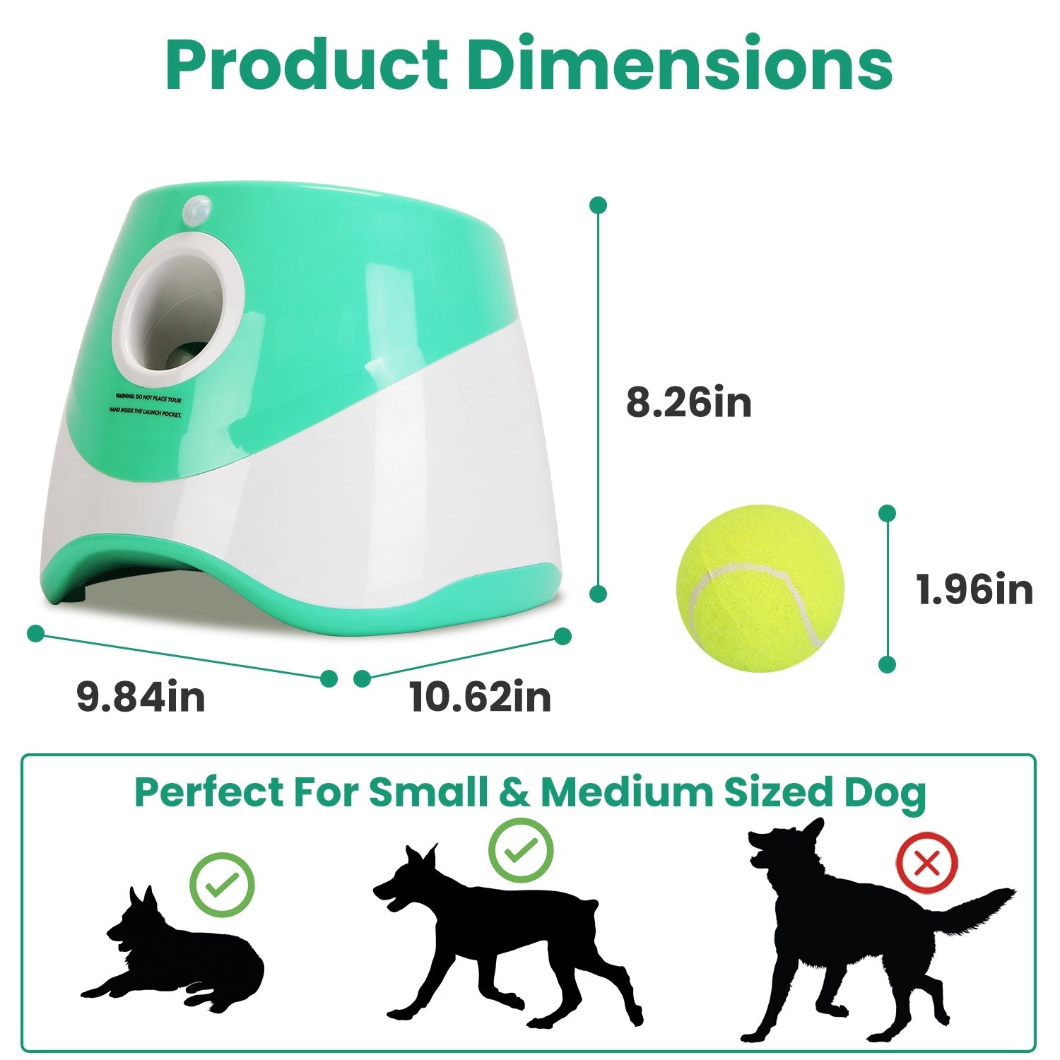 Automatic Dog Ball Launcher | Interactive Fetch Machine for Small & Medium Dogs