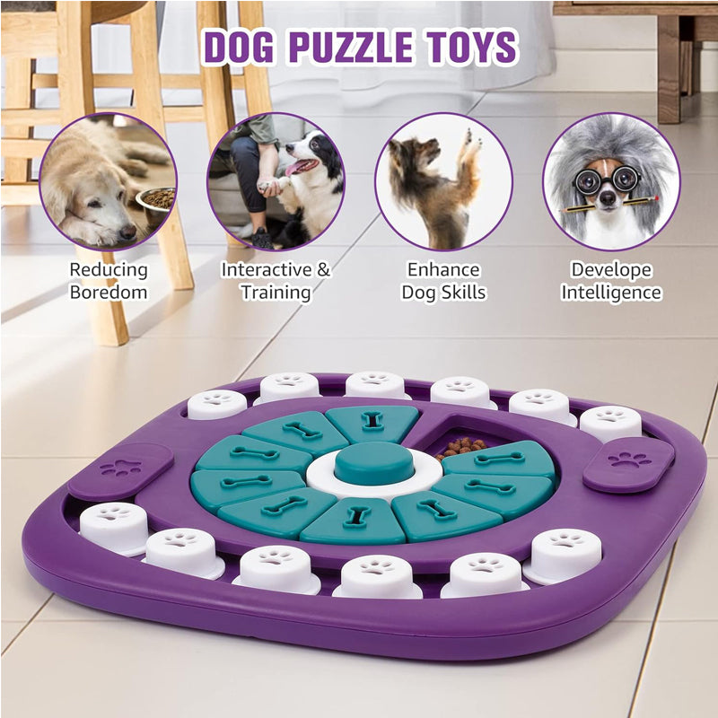 FurryFable Interactive Treat Puzzle Board | Dog Enrichment Toy