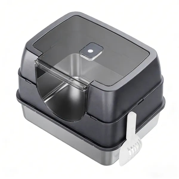 FurryFable Enclosed Cat Litter Box - Odor & Tracking Control