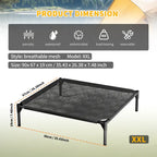 XXL Cooling Mesh Pet Bed - Ventilated, Outdoor & Indoor Comfort