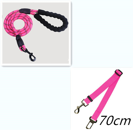 Reflective No-Slip Dog Leash with Soft Foam Handle – Durable Nylon Rope for Small, Medium & Large Dogs
