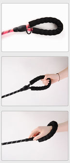 Reflective No-Slip Dog Leash with Soft Foam Handle – Durable Nylon Rope for Small, Medium & Large Dogs