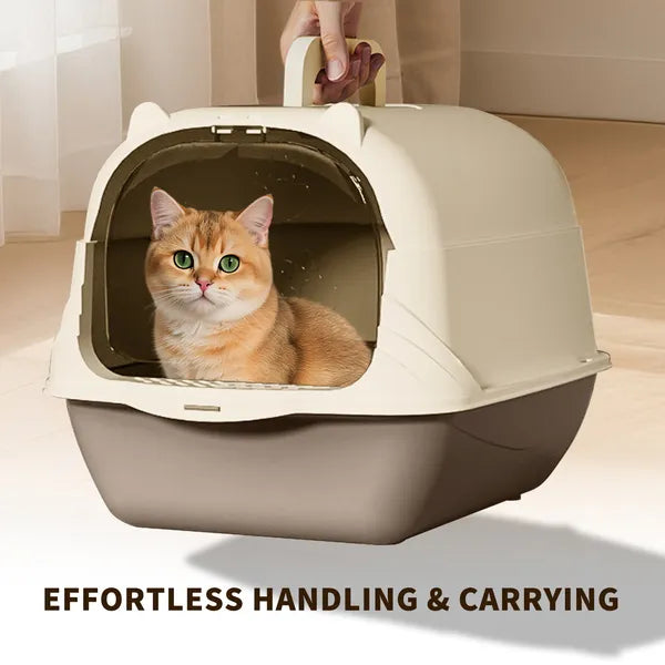 FurryFable Portable Travel Cat Litter Box | Foldable & Easy Storage