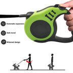 Retractable Dog Leash with One-Touch Brake – Tangle-Free Nylon Lead for Small & Medium Dogs