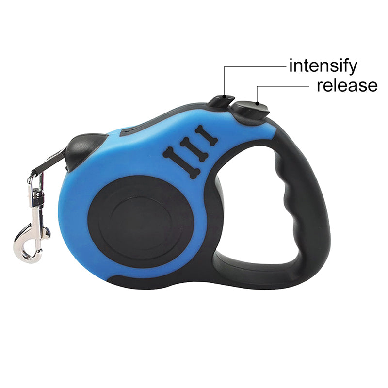 Retractable Dog Leash with One-Touch Brake – Tangle-Free Nylon Lead for Small & Medium Dogs