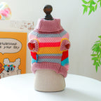 Striped Pet Sweater | Colorful Knit Pullover for Dogs & Cats