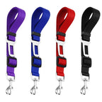 Adjustable Dog Car Seat Belt – Retractable Safety Harness for Pets