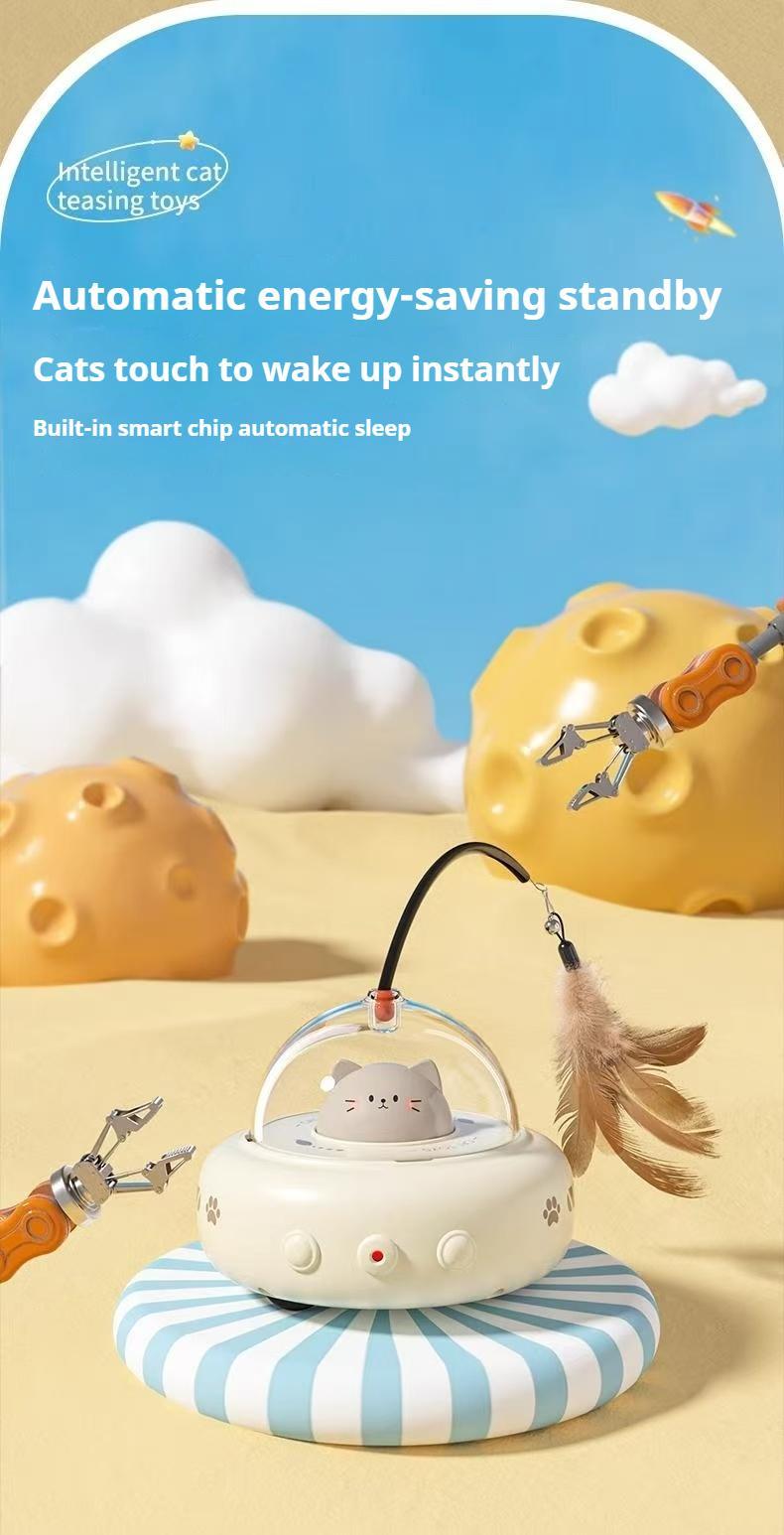 Smart Electric Cat Toy Car – Automatic Laser Pointer for Interactive Play and Exercise