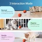 Smart Rechargeable Interactive Cat Ball – Automatic Teaser Toy for Cats | Type-C, Pet Fun & New Year Gift