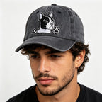 FurryFable Boston Terrier Dog Embroidered Baseball Cap