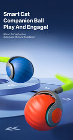 Smart Rechargeable Interactive Cat Ball – Automatic Teaser Toy for Cats | Type-C, Pet Fun & New Year Gift