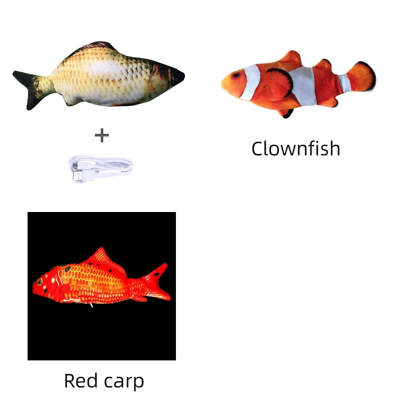 Electric Jumping Fish Toy – Realistic Flopping Fish for Cats (No Catnip Version)