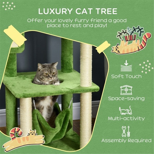 Cat Climbing Tower – Multi-Level Cat Tree with Scratching Posts and Resting Platforms