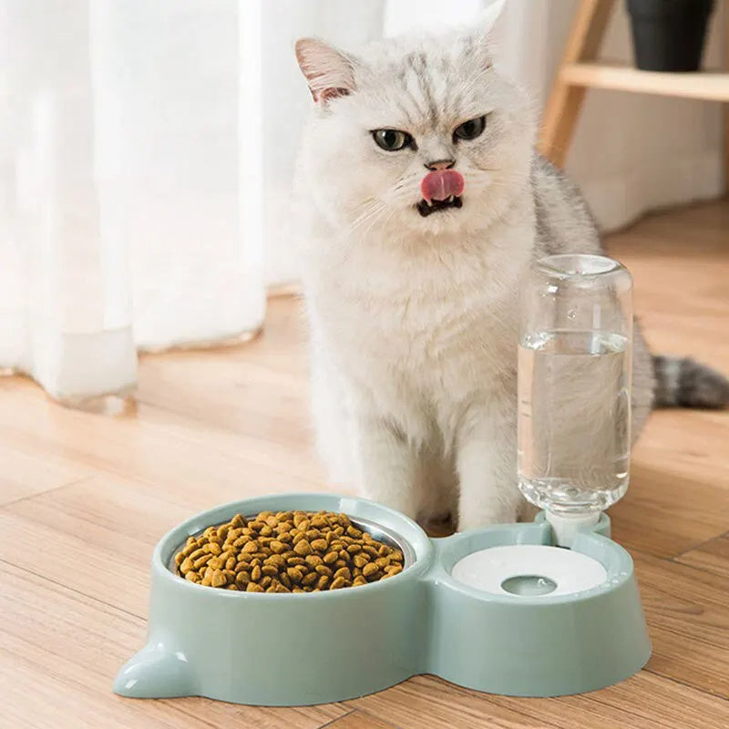 Automatic Pet Water & Food Dispenser – Gravity Feeder for Cats & Dogs