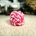 Close-up of durable natural cotton rope texture on FurryFable dog toy