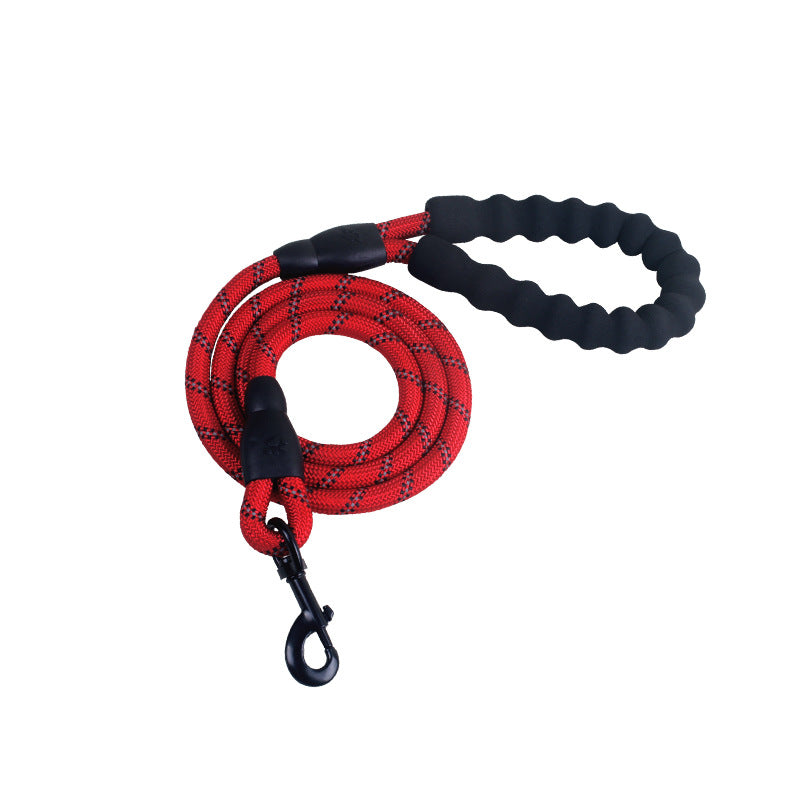 Reflective No-Slip Dog Leash with Soft Foam Handle – Durable Nylon Rope for Small, Medium & Large Dogs