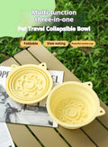FurryFable 3-in-1 Collapsible Travel Slow-Feed Bowl