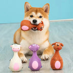FurryFable Squeaky Latex Chew Toys | 4-Piece Set