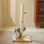 Cat Scratching Post – Durable Sisal Rope Tower with Hanging Ball Toy for Indoor Exercise