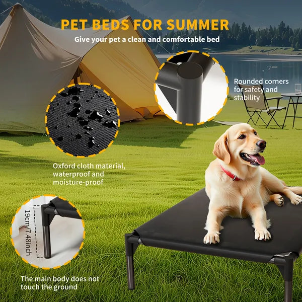 XL Waterproof Oxford Pet Bed - Durable, Easy Clean, All-Season