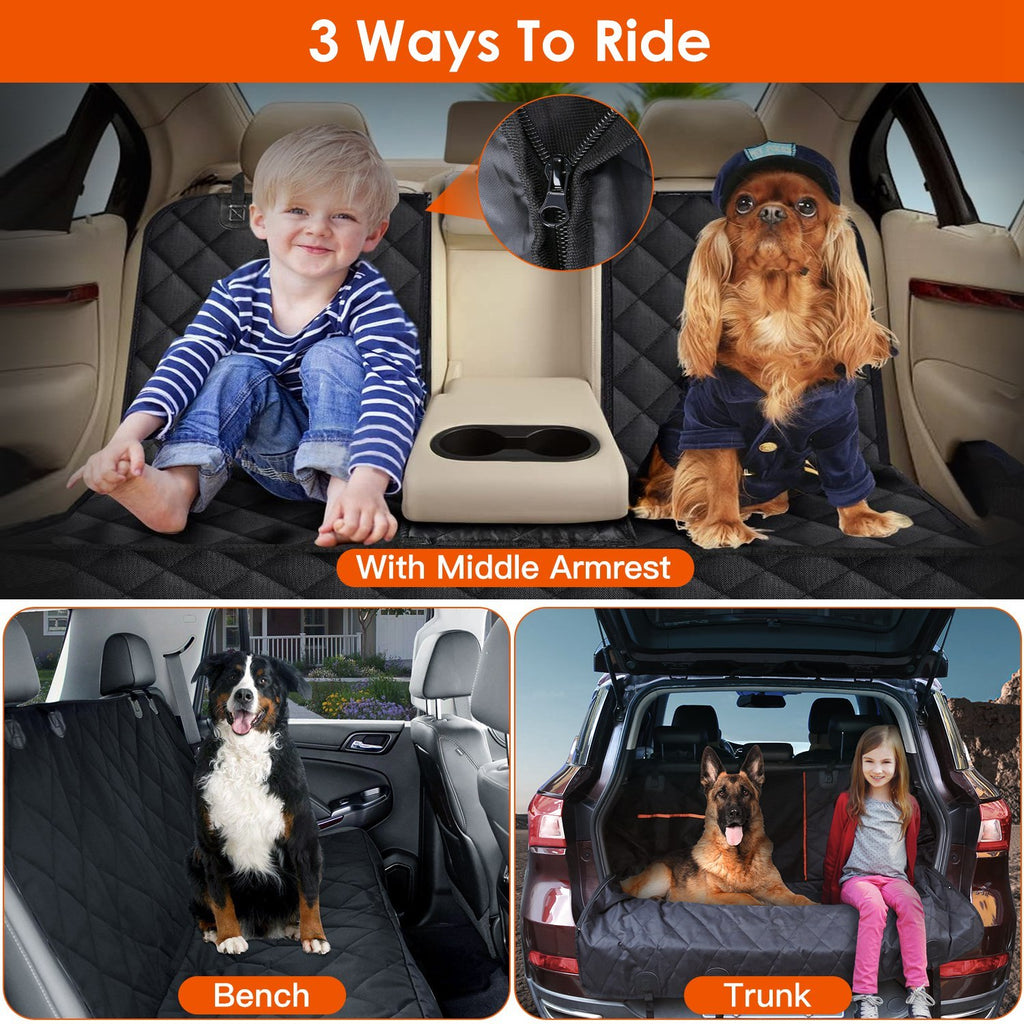 Dog Car Seat Cover | Waterproof & Scratchproof Back Seat Protector