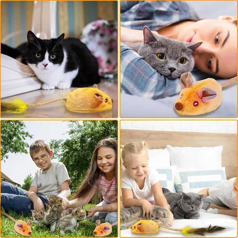 Interactive LED Mouse Toy for Cats | USB Rechargeable, Automatic Moving & Chirping