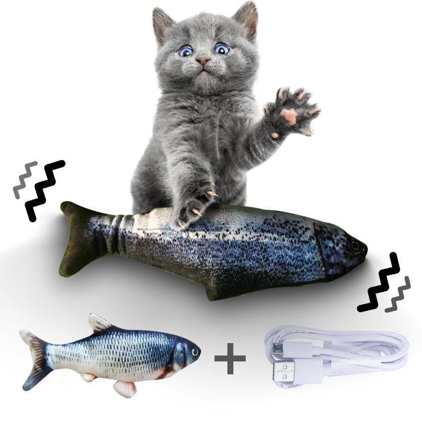 Electric Jumping Fish Toy – Realistic Flopping Fish for Cats (No Catnip Version)